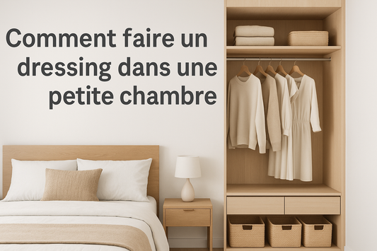Comment faire un dressing dans une petite chambre